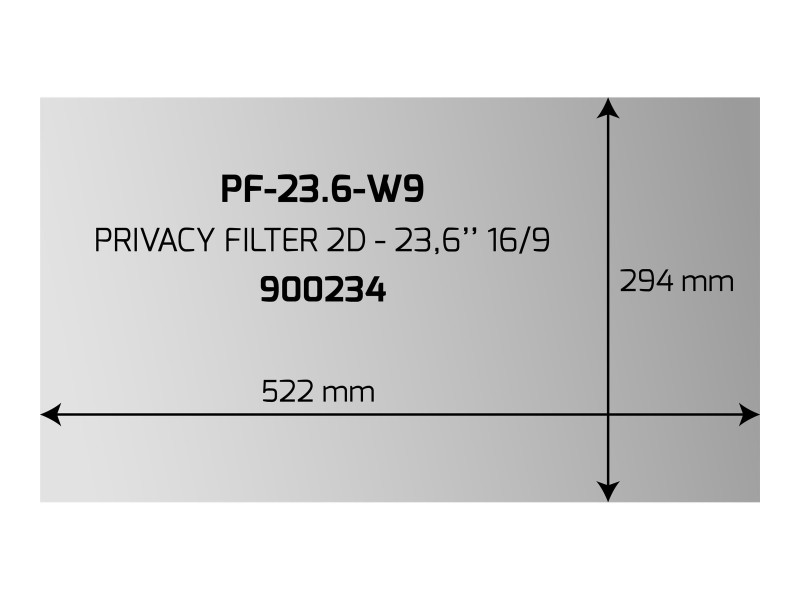 PORT DESIGNS PRIVACY FILTER 2D 23.6p