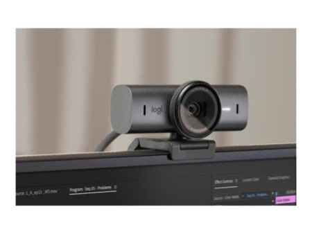 LOGI MX Brio 4K Ultra HD Webcam GREY