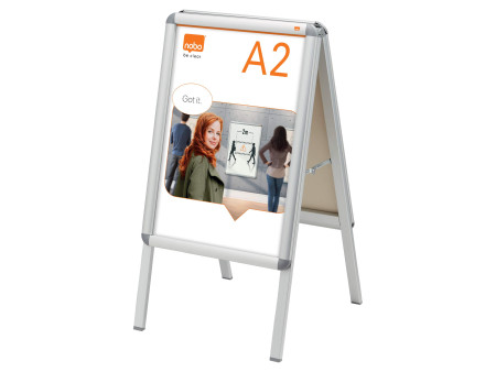 nobo Panneau d'affichage A2,cadre aluminium de haute qualité