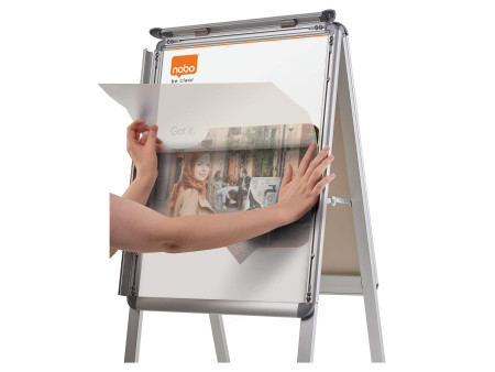 nobo Panneau d'affichage A2,cadre aluminium de haute qualité