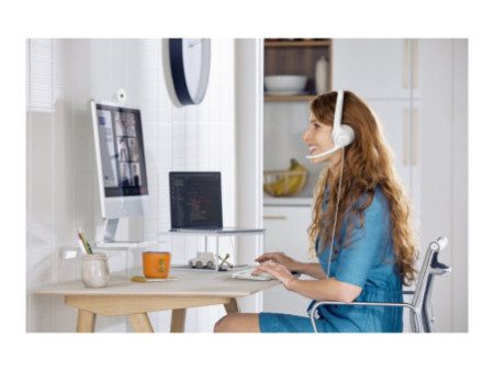 LOGI H390 USB Computer Headset - WHITE