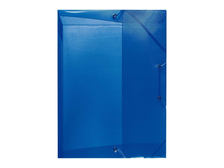 herlitz Chemise de rangement, A4, en PP, bleu translucide