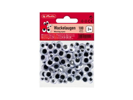herlitz Yeux mobiles, pupille mobile, assorti, disponible