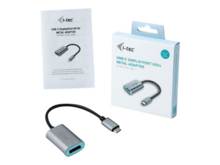 I-TEC USB C Metal DP 4K 60Hz Adapter