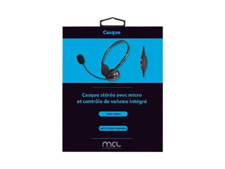 MCL Casque micro avec contrôle du volume