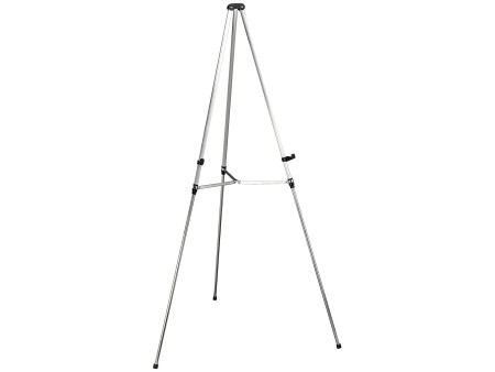 nobo Présentoir téléscopique pour tableau, aluminium blanc