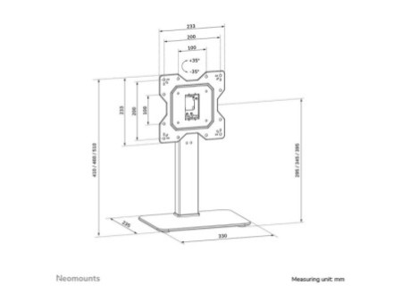 NEOMOUNTS TV Desk Stand base