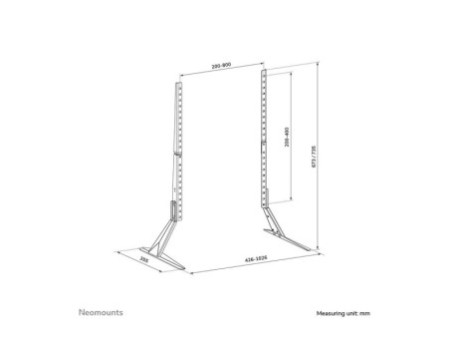 NEOMOUNTS TV Desk Stand legs