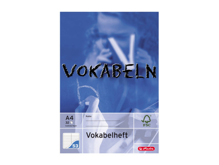 herlitz Cahier de vocabulaire x.book, A4, 2 colonnes,