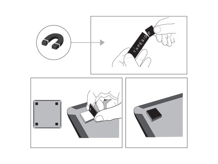 nobo Tableau magnétique Slim-Line, magnétique, (L)580 x