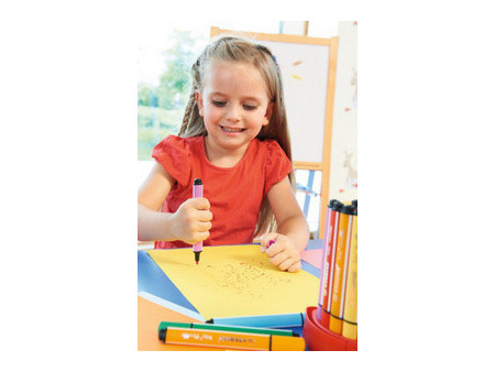 STABILO Stylo feutre Trio Scribbi, jaune