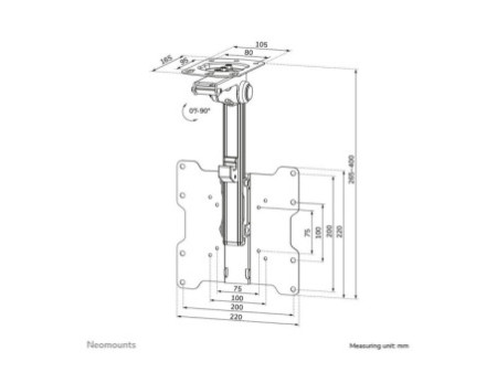 NEOMOUNTS FPMA-C020 Ceiling Mount 10-40p