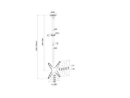 NEOMOUNTS Flat Screen Ceiling Mount