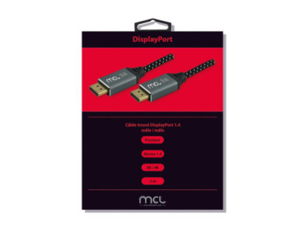 MCL DisplayPort mesh cable 8K/1.4 male