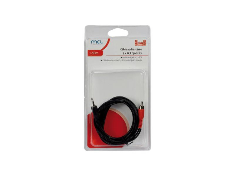 MCL CABLE AUDIO STEREO 2 x RCA MALE (P)