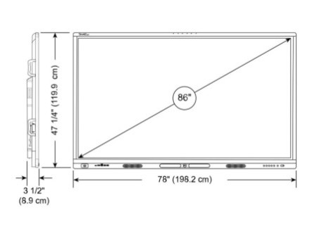 SMART Board MX086-V5 86p I/A Display