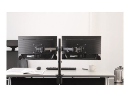 NEOMOUNTS Flat Desk Mount 2 screens Blk