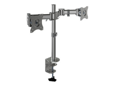 NEOMOUNTS Flat Desk Mount 2 screens Silv