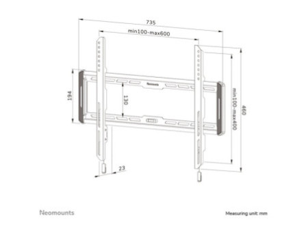 NEOMOUNTS WL30-550BL16 Fixed Wallmount