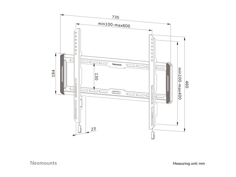 NEOMOUNTS WL30-550BL16 Fixed Wallmount