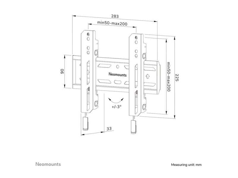 NEOMOUNTS WL30S-850BL12 Wall Mount