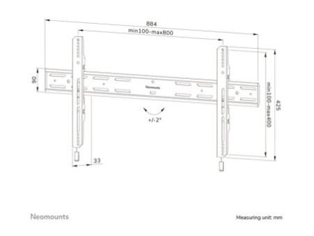 NEOMOUNTS WL30S-850BL18 Wall Mount