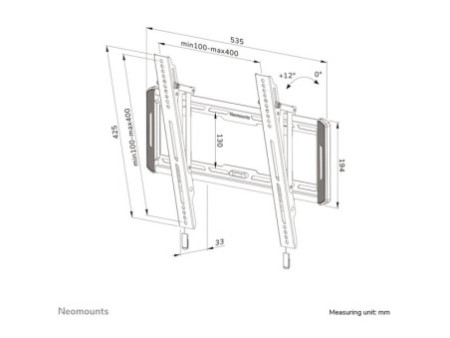 NEOMOUNTS WL35-550BL14 Tilt Wallmount