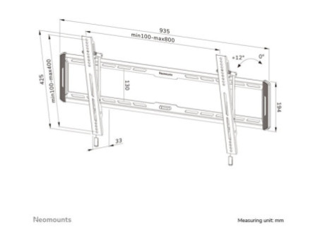 NEOMOUNTS WL35-550BL18 Tilt Wallmount