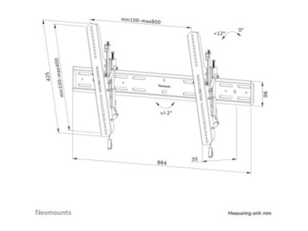 NEOMOUNTS WL35S-850BL18 Wall Mount