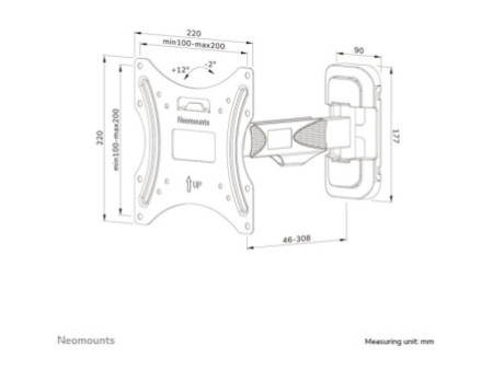 NEOMOUNTS WL40-540BL12 Wallmount