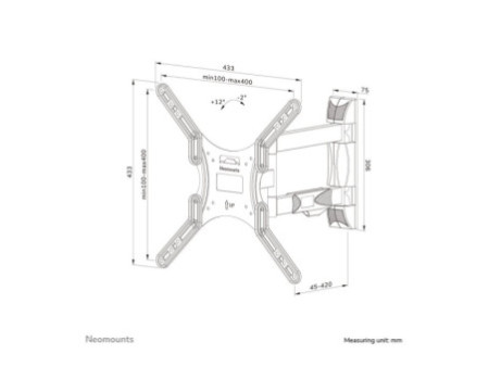 NEOMOUNTS WL40-550BL14 Wallmount