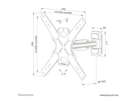 NEOMOUNTS WL40S-840BL14 Wall Mount