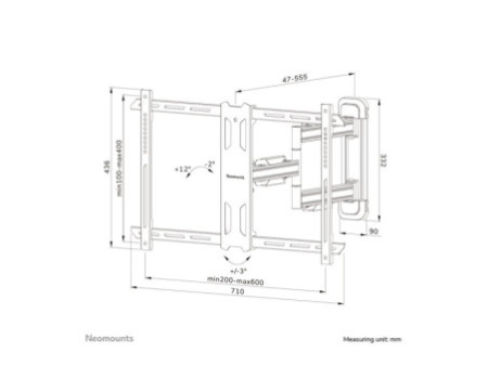 NEOMOUNTS WL40S-850BL16 Wall Mount