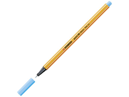 STABILO Feutre à pointe fine point 88, bleu fluo