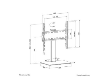 NEOMOUNTS TV Desk Stand base