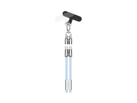 ANSMANN Bandoulière/câble pour smartphone, USB-C, bleu