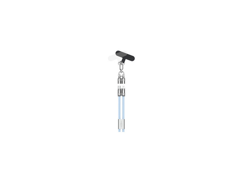 ANSMANN Bandoulière/câble smartphone, USB-C-Lightning, bleu