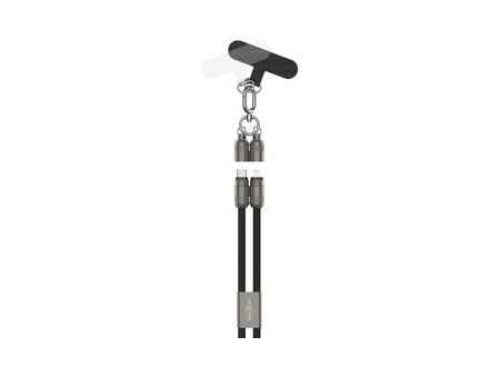 ANSMANN Bandoulière/câble smartphone, USB-C-Lightning, bleu