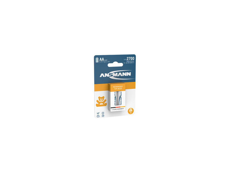 ANSMANN Pile rechargeable NiMH Toy, AA, 2.700 mAh, 2 pièces