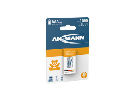 ANSMANN Pile rechargeable NiMH Toy, AAA, 1.000 mAh, 2 pièces