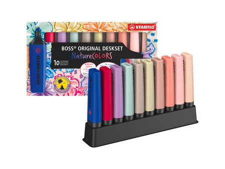 STABILO Surligneur BOSS ORIGINAL NatureCOLORS, set de 10