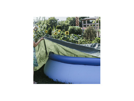 AGRIplus Bâche toile avec oeillets, 8 x 12 m, 250 g/m2, bleu