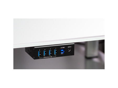 LogiLink Hub industriel USB 3.0, 4 ports, noir