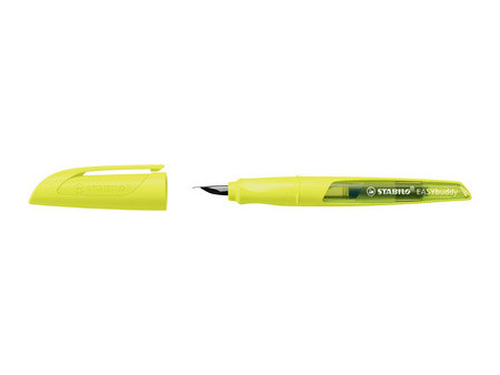STABILO Stylo plume EASYbuddy FLUO M, pour droitiers, vert
