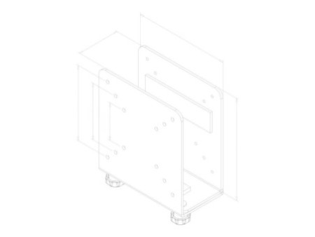 NEOMOUNTS Thin Client Holder assembly on