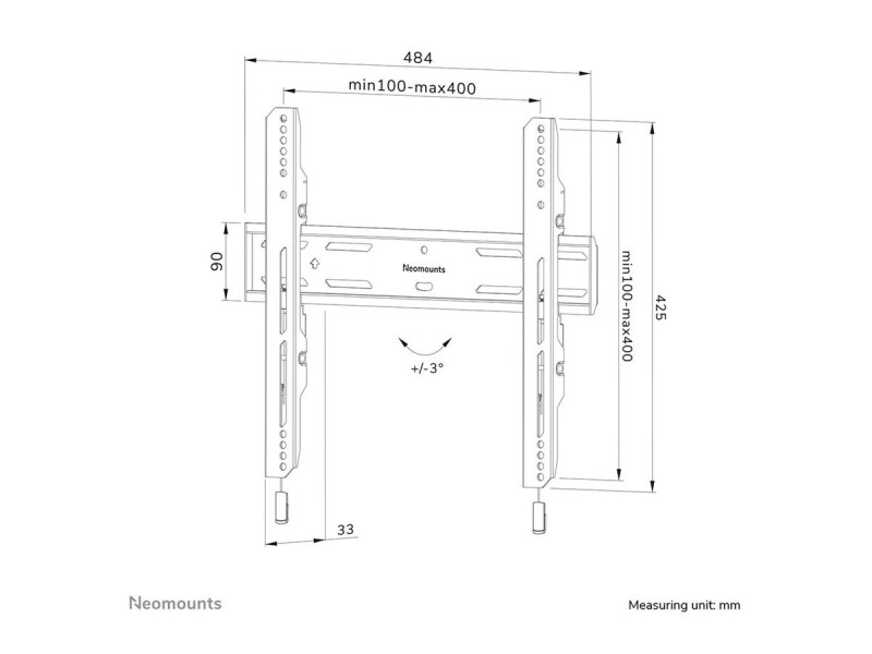 NEOMOUNTS WL30S-850BL14 Wall Mount