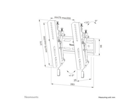NEOMOUNTS WL35S-850BL12 Wall Mount