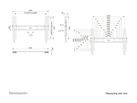 NEOMOUNTS WL35S-850BL16 Wall Mount