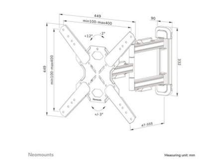 NEOMOUNTS WL40S-850BL14 Wall Mount