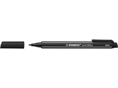 STABILO Stylo-feutre pointMax, étui en plastique de 4
